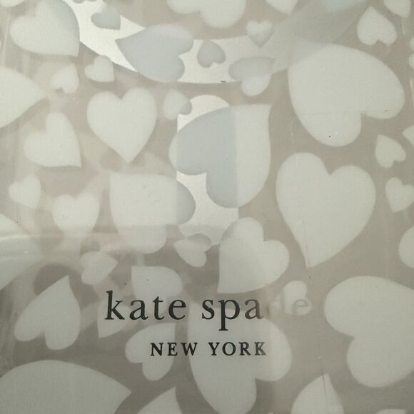 KATE SPADE Protective Case Magsafe For IPHONE 16 White Clear Hearts New Open Box - Picture 2 of 3